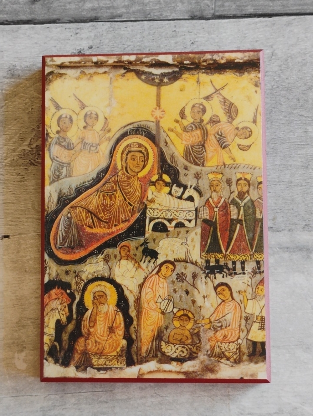 Nativity Of The Lord Religious Icon Wood Art Panel